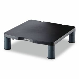 Standard Monitor Riser, 13.38" x 13.63" x 2" to 4", Graphite, Supports 60 lbs