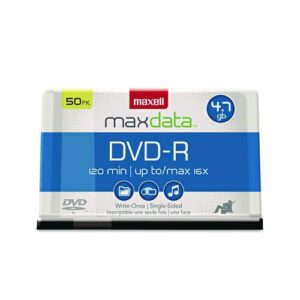 DVD-R Recordable Disc, 4.7 GB, 16x, Spindle, Gold, 50/Pack