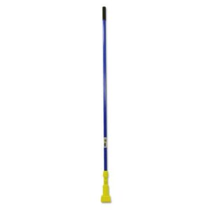 Gripper Fiberglass Mop Handle, 1" dia x 60", Blue/Yellow