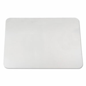 KrystalView Desk Pad with Antimicrobial Protection, Glossy Finish, 22 x 17, Clear