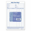 Daily Time and Job Sheets, One-Part (No Copies), 8.5 x 5.5, 200 Forms/Pad, 2 Pads/Pack - Image 2