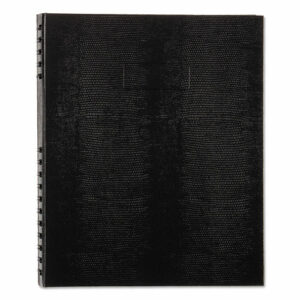 NotePro Notebook, 1-Subject, Medium/College Rule, Black Cover, (75) 11 x 8.5 Sheets