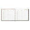 Hardcover Visitor Register Book, Black Cover, 9.78 x 8.5 Sheets, 128 Sheets/Book - Image 3