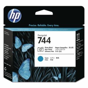 HP 744, (F9J86A) Cyan/Photo Black Printhead