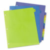 Durable Preprinted Plastic Tab Dividers, 12-Tab, A to Z, 11 x 8.5, Assorted, 1 Set - Image 5