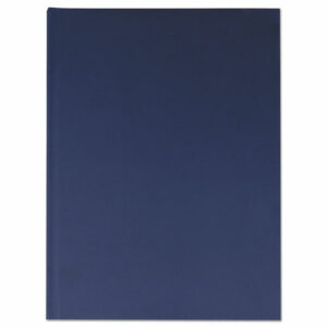Casebound Hardcover Notebook, 1-Subject, Wide/Legal Rule, Dark Blue Cover, (150) 10.25 x 7.63 Sheets