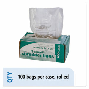 8105015574975, SKILCRAFT Medium-Duty Shredder Bags, 10 gal Capacity, 100/BX