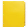 Heavy-Duty Preprinted Plastic Tab Dividers, 26-Tab, A to Z, 11 x 9, Yellow, 1 Set - Image 2