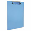 Recycled Plastic Clipboard, 0.5" Clip Capacity, Holds 8.5 x 11 Sheets, Ice Blue - Image 2