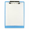 Recycled Plastic Clipboard, 0.5" Clip Capacity, Holds 8.5 x 11 Sheets, Ice Blue - Image 3