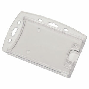 8455016660468, SKILCRAFT Dual Card ID Holder, Horizontal/Vertical, 2.13" x 3.38", Clear, Dozen