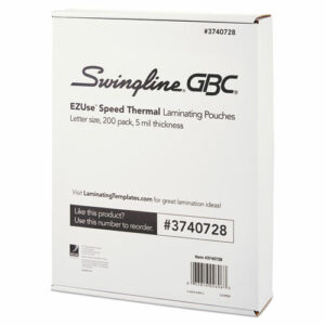 EZUse Thermal Laminating Pouches, 5 mil, 9" x 11.5", Gloss Clear, 200/Pack