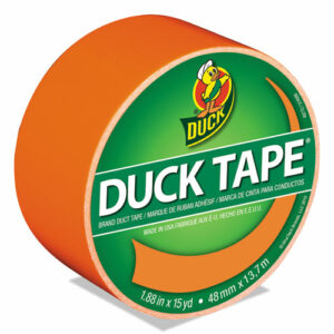 Colored Duct Tape, 3" Core, 1.88" x 15 yds, Neon Orange