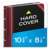Extra-Durable Bound Book, Single-Page Record-Rule Format, Black/Maroon/Gold Cover, 10.13 x 7.78 Sheets, 300 Sheets/Book - Image 6