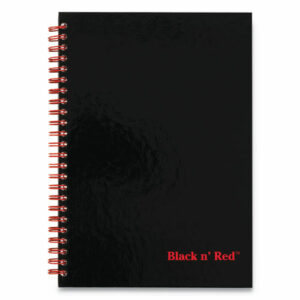 Hardcover Twinwire Notebooks, SCRIBZEE Compatible, 1-Subject, Wide/Legal Rule, Black/Red Cover, (70) 9.88 x 6.88 Sheets