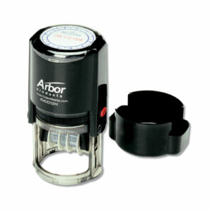 7520012074188, SKILCRAFT Self Inking Time/Date Stamp, Red/Blue