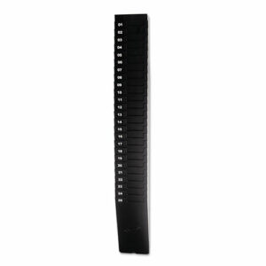 Expanding Time Card Rack for 9" Cards, 25 Pockets, Plastic, Black