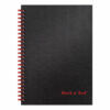 Hardcover Twinwire Notebooks, SCRIBZEE Compatible, 1-Subject, Wide/Legal Rule, Black/Red Cover, (70) 8.25 x 5.88 Sheets
