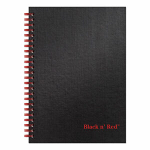 Hardcover Twinwire Notebooks, SCRIBZEE Compatible, 1-Subject, Wide/Legal Rule, Black/Red Cover, (70) 8.25 x 5.88 Sheets