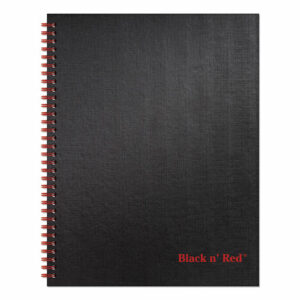 Hardcover Twinwire Notebooks, SCRIBZEE Compatible, 1-Subject, Wide/Legal Rule, Black/Red Cover, (70) 11 x 8.5 Sheets