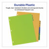 Durable Preprinted Plastic Tab Dividers, 12-Tab, Jan. to Dec., 11 x 8.5, Assorted, 1 Set - Image 2