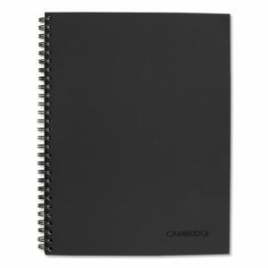 Wirebound Guided Business Notebook, Action Planner Project-Management Format, Dark Gray Cover, (80) 9.5 x 7.5 Sheets