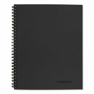 Wirebound Guided Business Notebook, Action Planner Project-Management Format, Dark Gray Linen Cover, (80) 11 x 8.5 Sheets