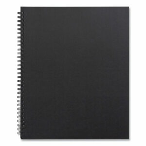 Wirebound Soft-Cover Project-Planning Notebook, Project-Management Format, Black Cover, (80) 11 x 8.5 Sheets