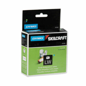 7530016871407, SKILCRAFT Dymo LabelWriter Thermal Labels, Multipurpose/Barcode Labels, 1" x 2.13", Black on White, 500/Roll