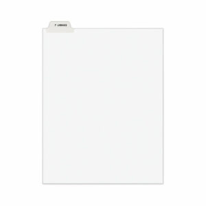 Avery-Style Preprinted Legal Bottom Tab Divider, 26-Tab, Exhibit J, 11 x 8.5, White, 25/PK