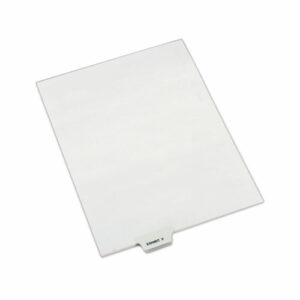 Avery-Style Preprinted Legal Bottom Tab Dividers, 26-Tab, Exhibit V, 11 x 8.5, White, 25/Pack