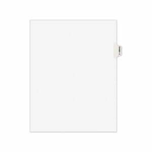 Avery-Style Preprinted Legal Side Tab Divider, 26-Tab, Exhibit C, 11 x 8.5, White, 25/Pack, (1373)