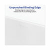Avery-Style Preprinted Legal Bottom Tab Dividers, 26-Tab, Exhibit V, 11 x 8.5, White, 25/Pack - Image 3