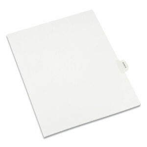 Allstate-Style Legal Side Tab Dividers, 26-Tab, Exhibit G, 11 x 8.5, White, 25/Pack
