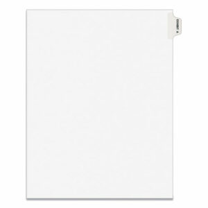 Avery-Style Preprinted Legal Side Tab Divider, 26-Tab, Exhibit A, 11 x 8.5, White, 25/Pack, (1371)