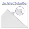 Allstate-Style Legal Side Tab Dividers, 26-Tab, Exhibit M, 11 x 8.5, White, 25/Pack - Image 2