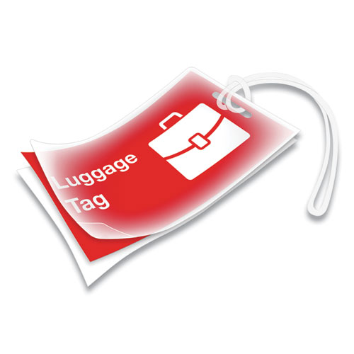 Laminating Pouches, 5 mil, 4.25" x 2.5", Gloss Clear, 50/Pack - Image 3