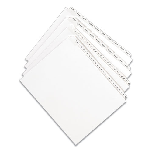 Preprinted Legal Exhibit Side Tab Index Dividers, Allstate Style, 25-Tab, 1 to 25, 11 x 8.5, White, 1 Set, (1701) - Image 5