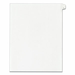 Preprinted Legal Exhibit Side Tab Index Dividers, Allstate Style, 10-Tab, 1, 11 x 8.5, White, 25/Pack