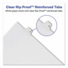 Preprinted Legal Exhibit Side Tab Index Dividers, Allstate Style, 10-Tab, 5, 11 x 8.5, White, 25/Pack - Image 3