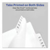 Preprinted Legal Exhibit Side Tab Index Dividers, Allstate Style, 26-Tab, Exhibit A to Exhibit Z, 11 x 8.5, White, 1 Set - Image 2