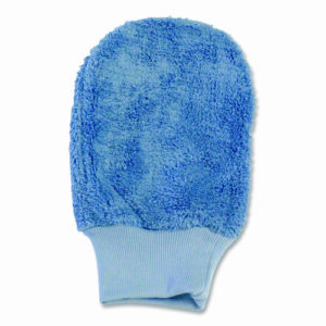 Microfiber Mitt without Thumb, Blue, 5" x 10"