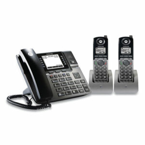 4 Line Phone System Bundle, 2 Additional Cordless Handsets