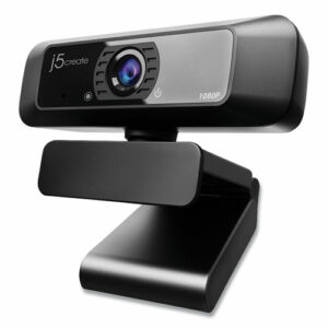 JVCU100 USB HD Webcam, 1920 pixels x 1080 pixels, 2 Mpixels, Black