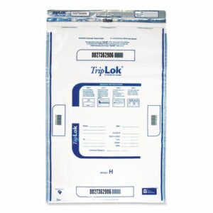 Deposit Bag, Plastic, 12 x 16, Clear, 100/Pack