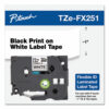 TZe Flexible Tape Cartridge for P-Touch Labelers, 0.94" x 26.2 ft, Black on White - Image 3