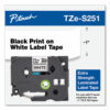 TZe Extra-Strength Adhesive Laminated Labeling Tape, 0.94" x 26.2 ft, Black on White - Image 3