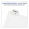 Preprinted Legal Exhibit Side Tab Index Dividers, Avery Style, 25-Tab, 226 to 250, 11 x 8.5, White, 1 Set, (1339) - Image 5
