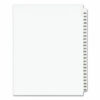Preprinted Legal Exhibit Side Tab Index Dividers, Avery Style, 25-Tab, 226 to 250, 11 x 8.5, White, 1 Set, (1339)