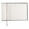 Hardcover Visitor Register Book, Black Cover, 9.78 x 8.5 Sheets, 128 Sheets/Book - Image 4